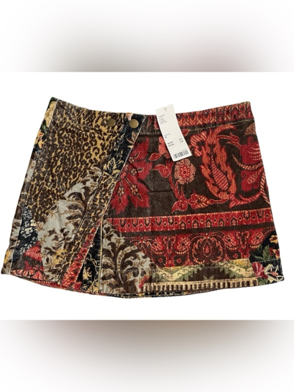 NWT Urban Outfitters Patchwork corduroy Mini Skirt